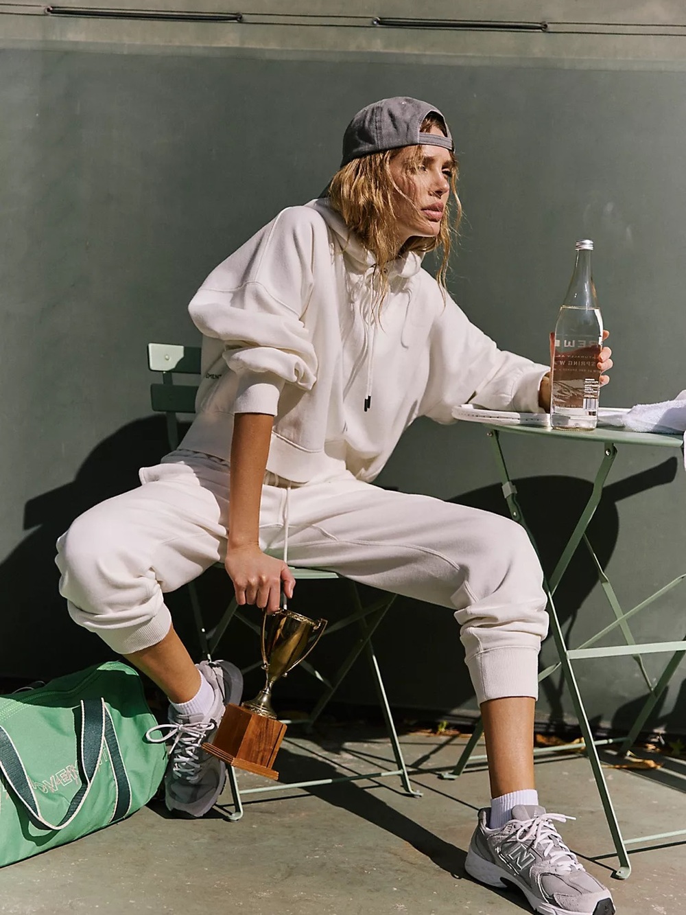 FP Movement by Free People Cream Track Joggers